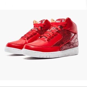 Nike Air Python Lux SP University Red Snakeskin High Top Size 11